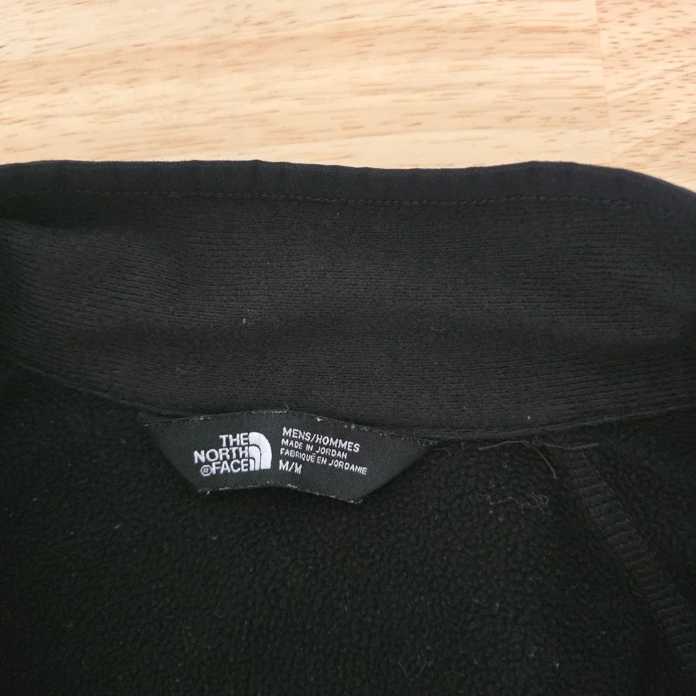 The North Face Mens Black Quarter Zip Fleece Pullover Jacket Size Medium Outdoor